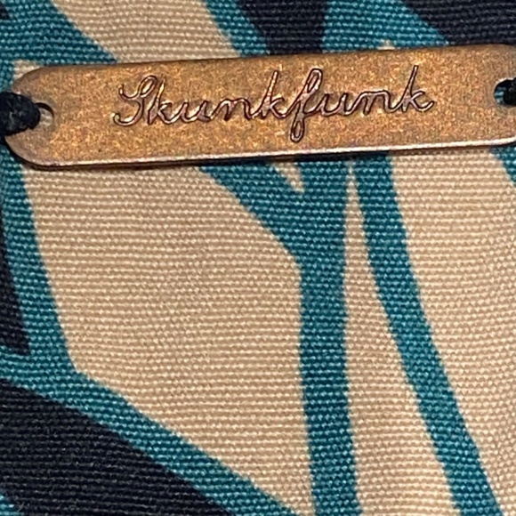 Skunkfunk Navy and Beige Patterned Mini Dress - Picture 7 of 14